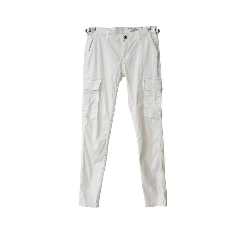 Adriano Goldschmied Supply White Skinny Cargo Pants Women's Size 26 - Picture 1 of 6